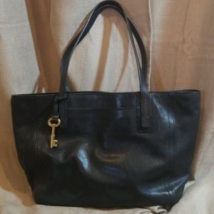 Fossil Leather Tote